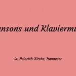 Chansons und Klaviermusik