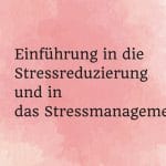 Einführung in die Stressreduzierung  und in das Stressmanagement